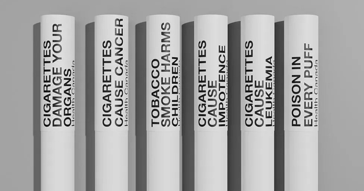 V Kanadě bude nápis s varováním před riziky kouření na každé jednotlivé cigaretě