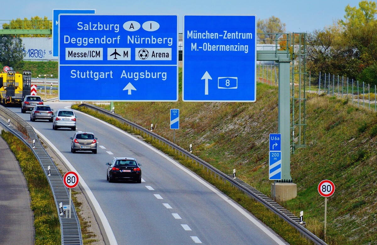Diaľnica v Nemecku.