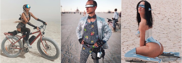 Bláznivé módní kreace, polonahá těla a cyklistické prvky. Jaké outfity přinesl festival Burning Man 2019?