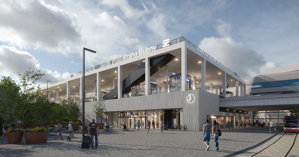 Podívej se jak bude vypadat nové nádraží Praha-Bubny, hotové má být už za dva roky