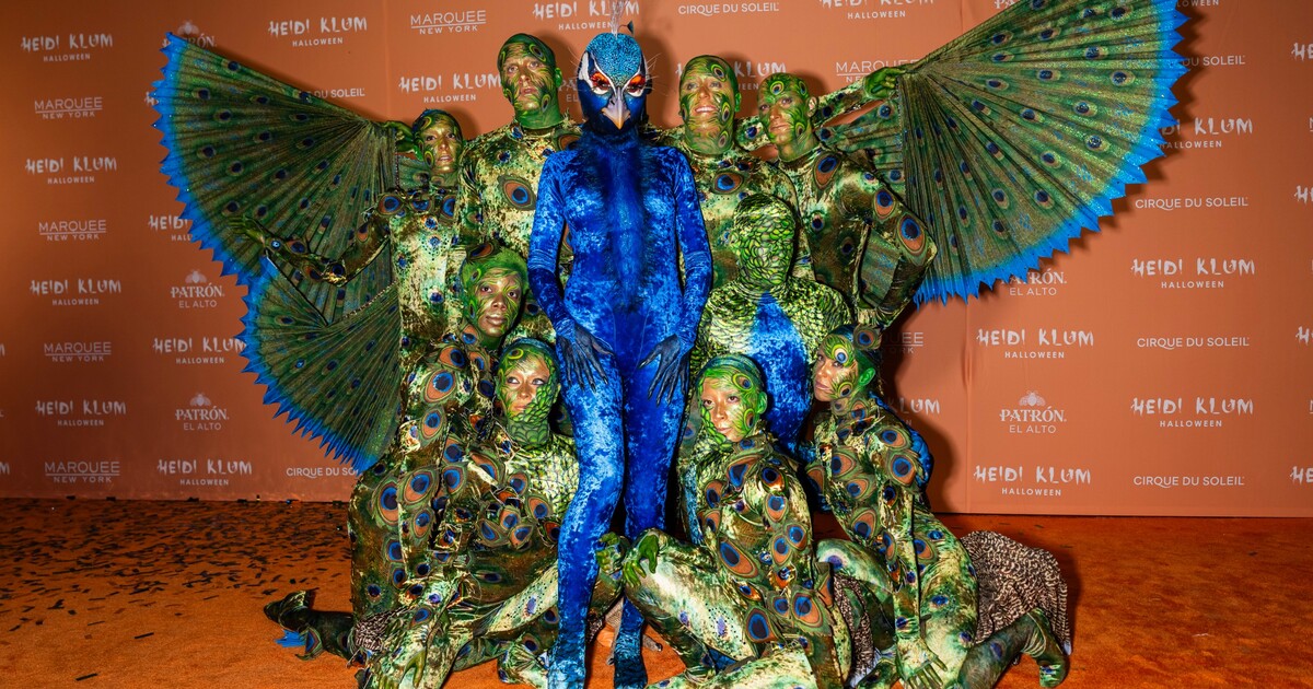 Heidi Klum’s Peacock Halloween Costume: Did It Beat Last Year’s Worm?