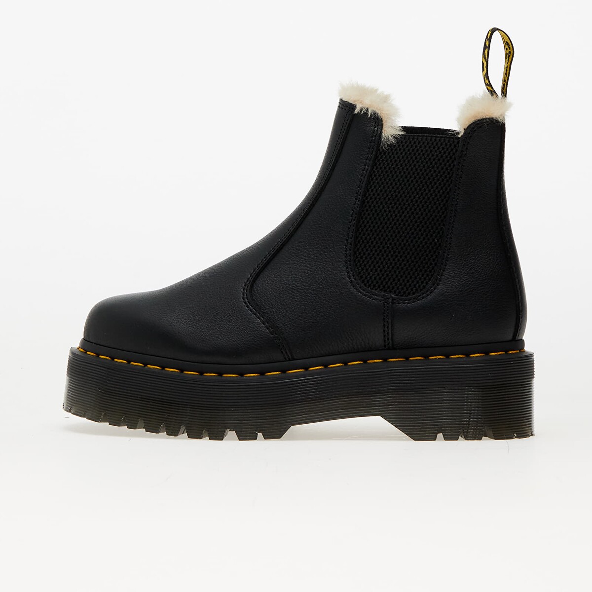 Dr. Martens 2976 Quad Fur-Lined Platform Chelsea Boots