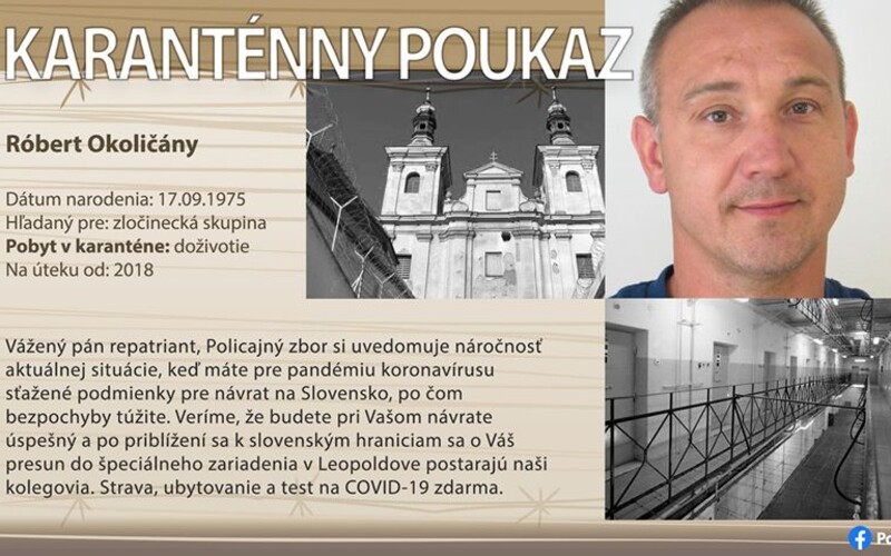 Najskôr vianočné pohľadnice, teraz karanténne preukazy. Polícia svojsky hľadá piatich najhľadanejších Slovákov.