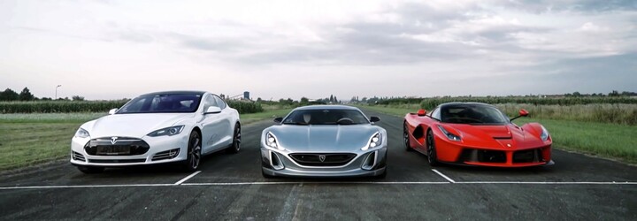963koňové LaFerrari porazil ve sprintu nový elektromobil. Tesla to ale není!