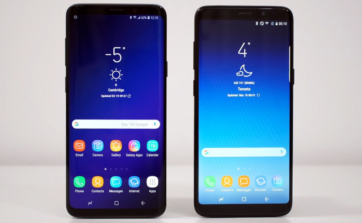 Porovnanie kvality OEM a originál Samsung displeja  (vľavo originál, vpravo OEM)