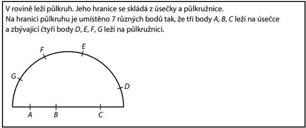 Kolik různých přímek obsahuje vždy alespoň dva z uvedených 7 bodů?