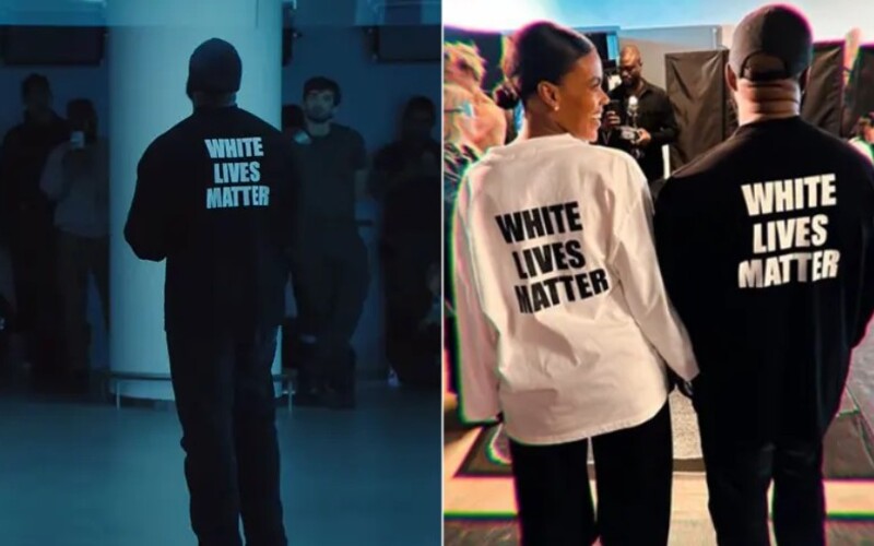 Kanye West na svojej módnej prehliadke provokoval tričkom s nápisom White Lives Matter.