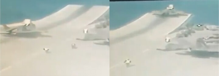 VIDEO: Britská stíhačka sa tesne po štarte z lietadlovej lode zrútila do mora. Stroju zrejme zlyhal motor
