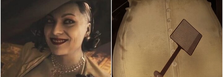 Hráči v Resident Evil: Village udierajú 3-metrovú upírku Lady Dimitrescu po pozadí mucholapkou