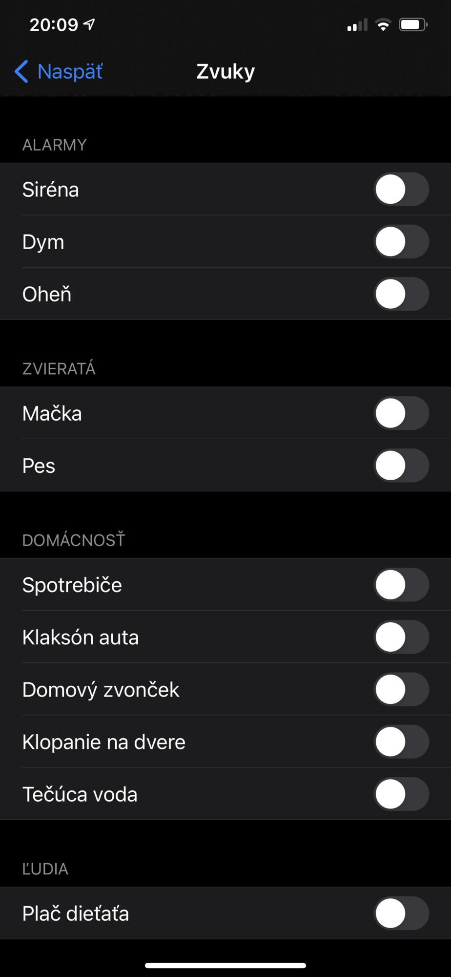 Tieto zvuky vie iPhone rozoznať.