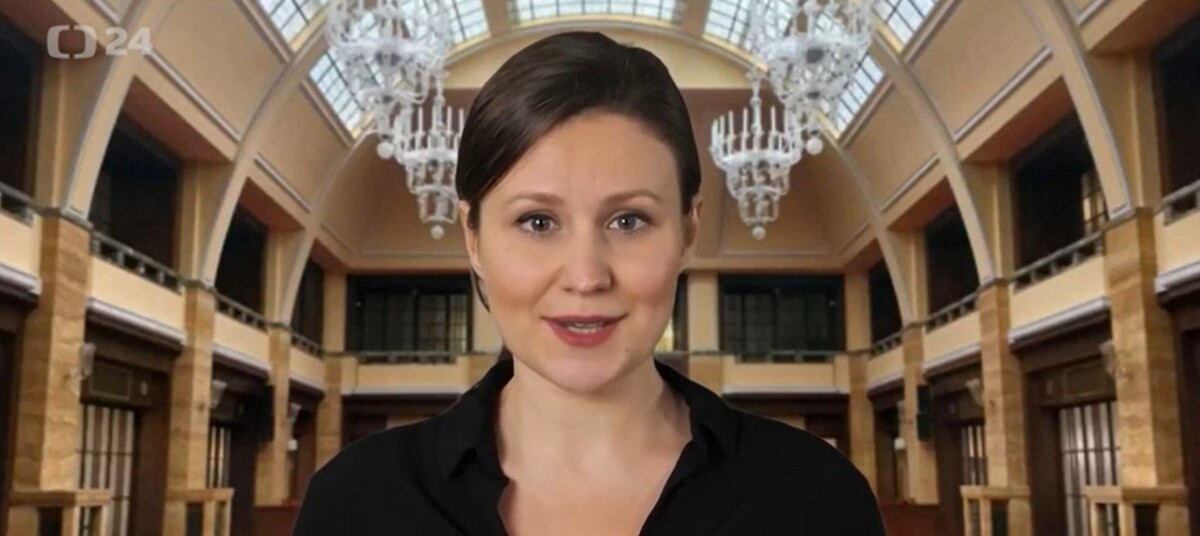 Virtuální moderátorka Matylda, kterou se Česká televize rozhodla zapojit do debaty kandidátů na předsedu vlády. 