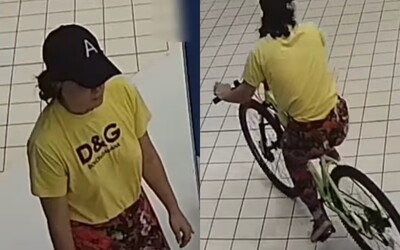 VIDEO: Polícia si uťahuje z dievčiny, ktorá ukradla bicykel z nákupného centra: „V žltom drese odišla na dvojkolesovom tátošovi.“