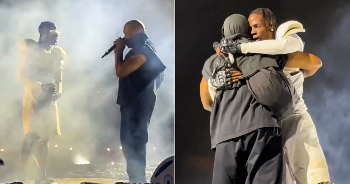 VIDEO: Travis Scott překvapil fanoušky na koncertě v Římě. Na stage zavolal bosého Kanyeho Westa