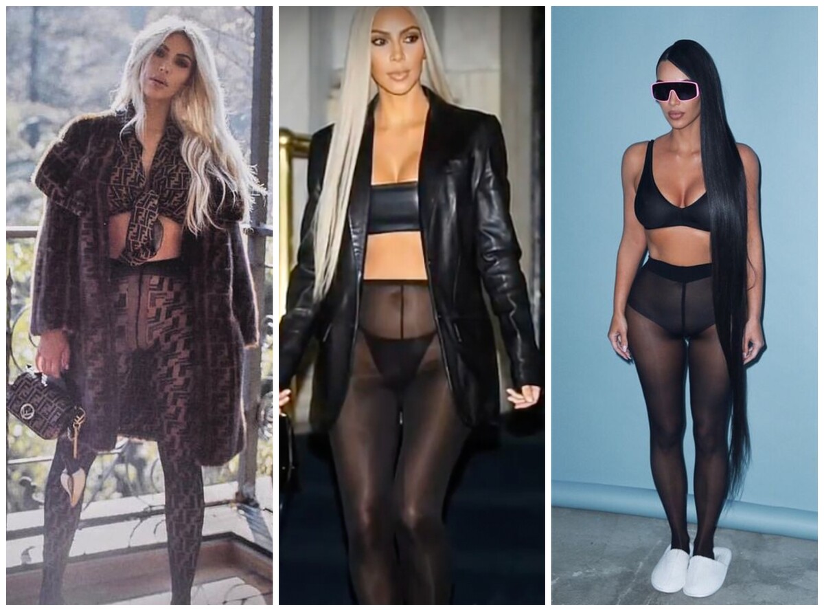 Trend pančušiek namiesto nohavíc začala v roku 2017 Kim Kardashian. Pančuchy sú dnes späť v hre.