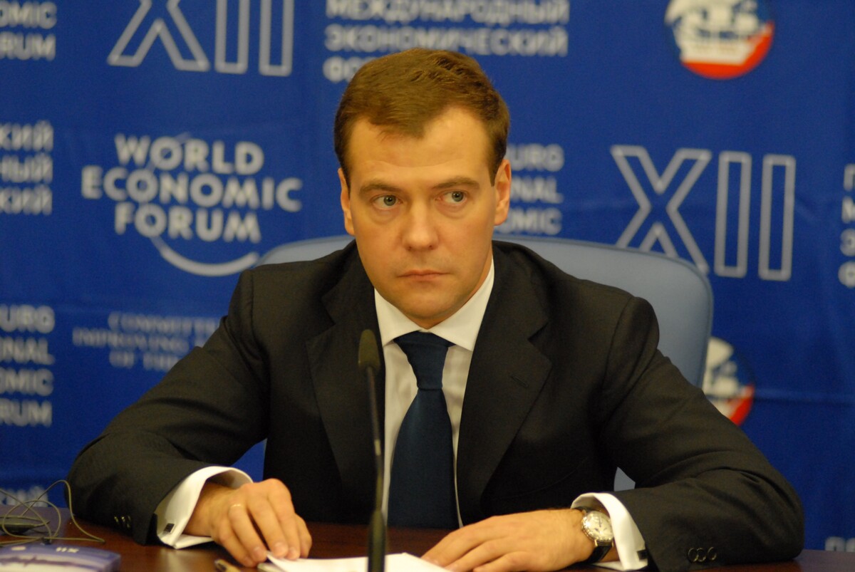 Dmitrij Medveděv v roce 2008.