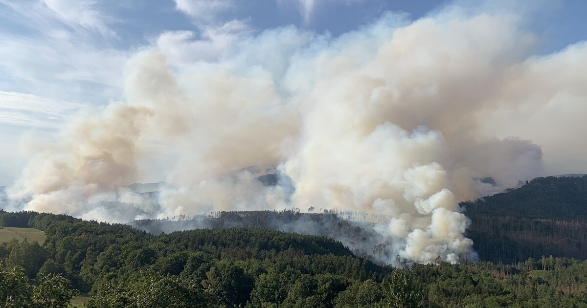 Až 15 let vězení hrozí muži, který měl založit požár v Českém Švýcarsku