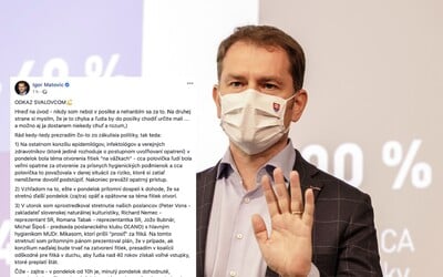 Premiér Matovič sa vyhráža organizátorom „fitnes protestov“. Ak budete blokovať diaľnice, zabudnite na podporu štátu, tvrdí