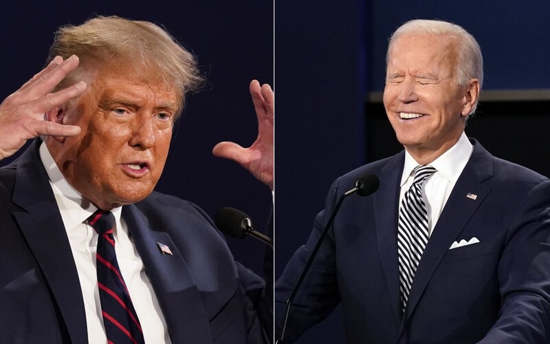 Joe Biden nazval Donalda Trumpa rasistou a řekl mu, aby zavřel ústa. Kandidáti na prezidenta USA bojovali před kamerami.