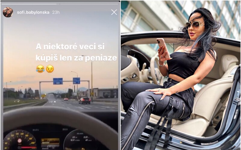 Slovenka se na Instagramu natočila, jak uhání 220 km/h městem v luxusním autě: „Některé věci si koupíš jen za peníze,“ dodala.