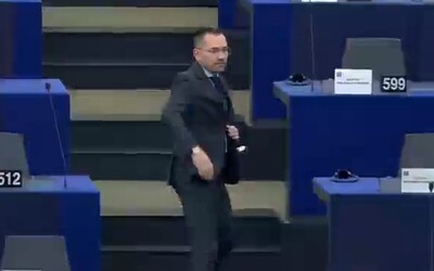 VIDEO: Europoslanec hajloval v parlamentu. Brání se, že šlo jen o „pokorné zamávání“.