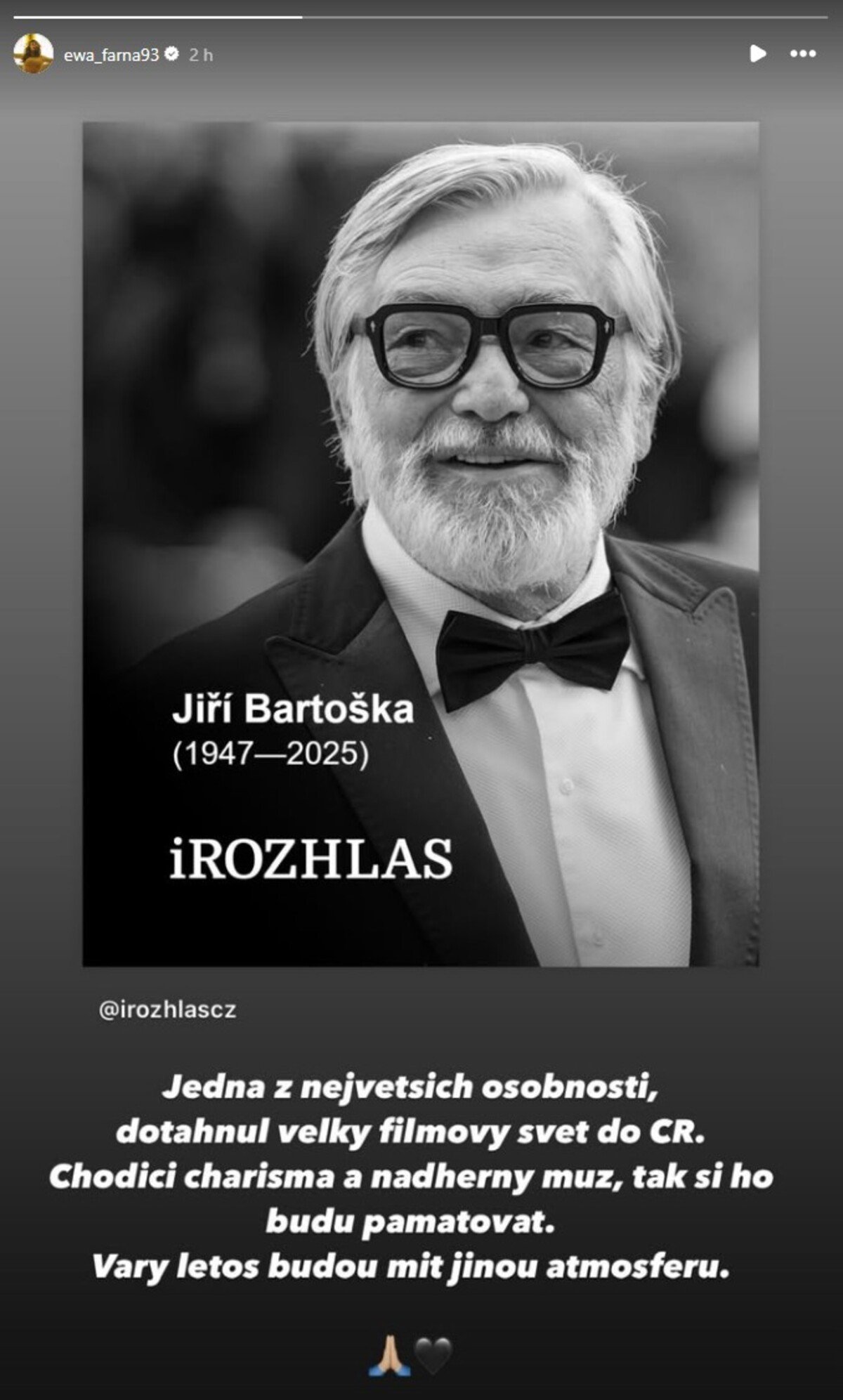 Vzpomínka na Jiřího Bartošku