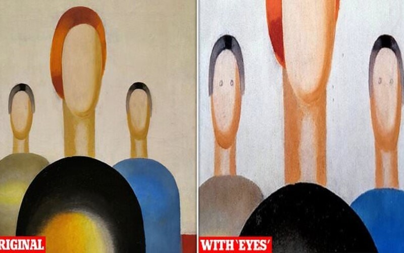 Strážník v ruské galerii namaloval perem oči na obraz za desítky milionů korun. Navíc byl agresivní.