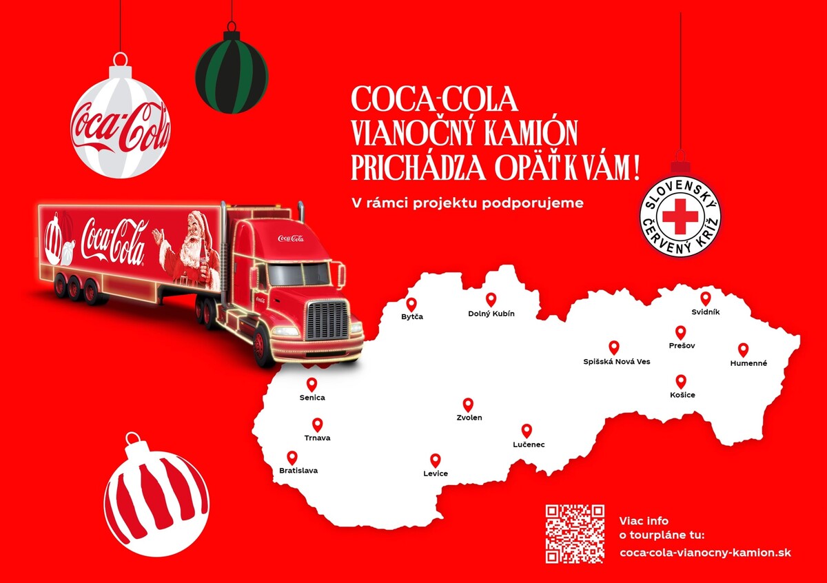 vianočný kamión coca-cola