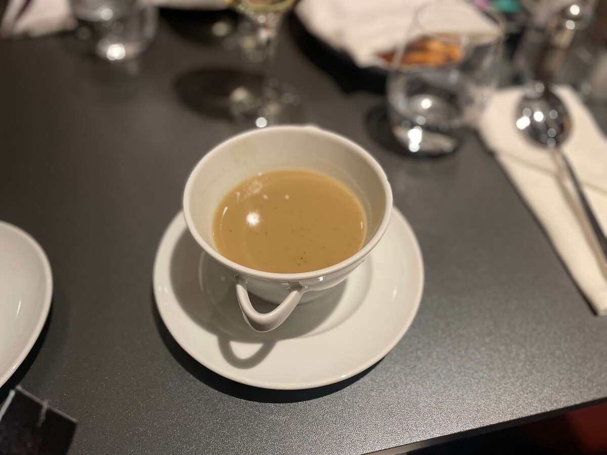 Polievka v reštaurácii La Maremma.