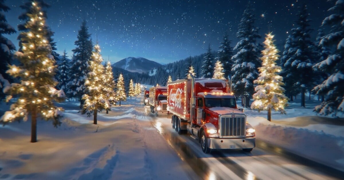 Vánoce jsou tady? Coca-Cola u ikonické reklamy s červeným kamionem opět vsadila na AI