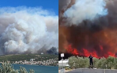AKTUÁLNE: V Chorvátsku vypukol veľký požiar na obľúbenom ostrove. Túto destináciu každý rok vyhľadávajú tisíce Slovákov