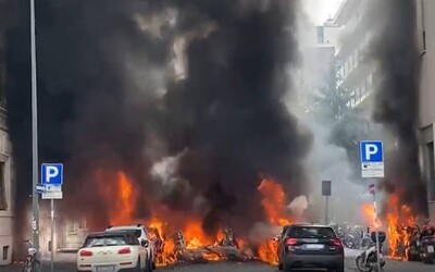 AKTUÁLNE: V Miláne došlo k obrovskému výbuchu, explodovali kyslíkové bomby (+ video)