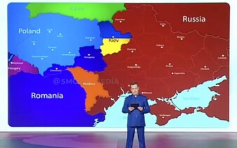 Ako by vyzeralo územie Ukrajiny v prípade ruského víťazstva? Medvedev zverejnil novú mapu hraníc