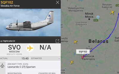 Aktualizované: Slovenské vojenské lietadlo sa vrátilo z Moskvy. Matovič s Naďom ho zrejme poslali po Sputnik