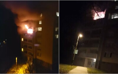 Aktualizované: V Košiciach evakuovali bytovku. Na 5. poschodí vypukol požiar, zranených previezli do nemocnice