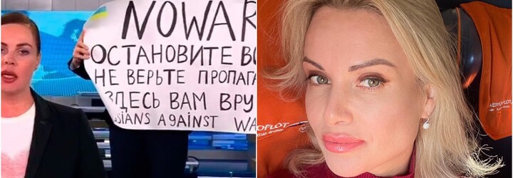 Aktualizováno: Žena, která vběhla do vysílání ruských zpráv s transparentem „stop válce“, je již u soudu