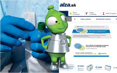 Alza je pripravená predávať testy na koronavírus, balenie bude stáť približne 70 €