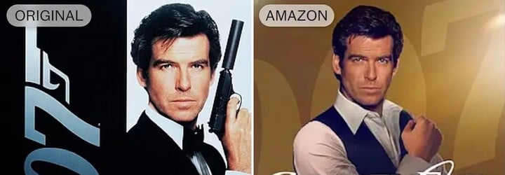 Amazon odstránil zbrane zo všetkých plagátov Jamesa Bonda. Po kritike fanúšikov grafiku stiahli