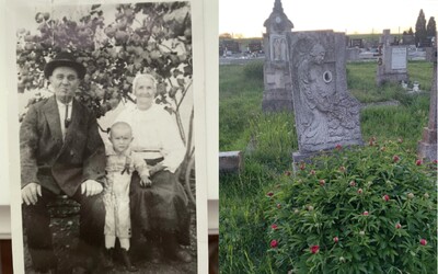Američan na slovenskom Reddite pátral po svojich príbuzných. Slovák navštívil hrob jeho predkov a poslal mu fotografie