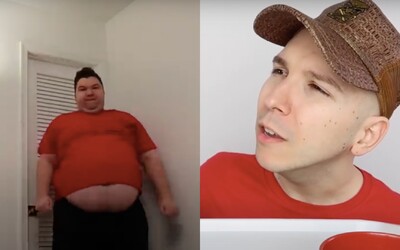 Americký YouTuber šokoval svojich fanúšikov. V novom videu sa ukázal o viac ako 114 kilogramov ľahší