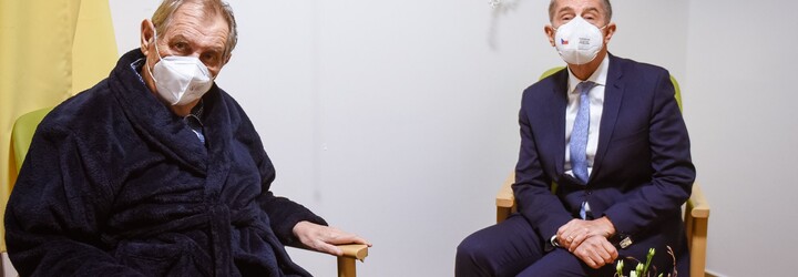Andrej Babiš navštívil Miloše Zemana. Byl překvapen, v jak dobré kondici prezident je