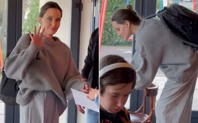 Angelina Jolie je na Ukrajine. Objavila sa v kaviarni v Ľvove