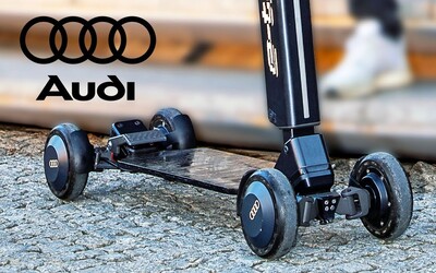Audi zkombinovalo elektrickou koloběžku a skateboard, bude stát kolem 50 tisíc korun