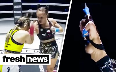 Austrálska bojovníčka ukázala prsia po tom, ako zlikvidovala súperku v ringu 