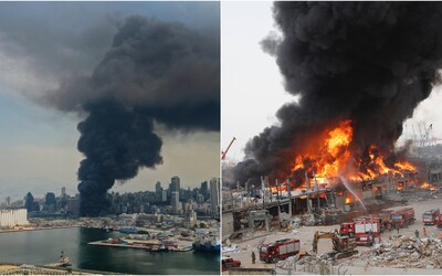 Bejrút mesiac po ničivej explózii opäť v plameňoch. V prístave vyčíňal rozsiahly požiar