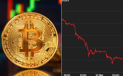 Bitcoin sa výrazne prepadol, za pár hodín stratil 8 % hodnoty. Cena klesla pod kľúčovú psychologickú hranicu
