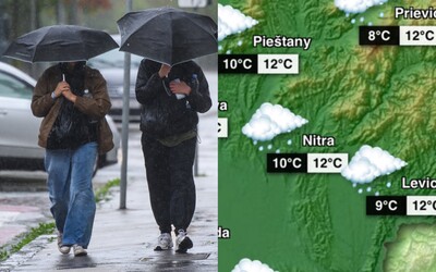 Blíži sa prudká zmena počasia, čaká nás výrazné ochladenie aj dažde. Slováci sa musia pripraviť na výmenu šatníka (+ mapa)