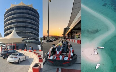 Bol som na okruhu F1 v Bahrajne, kartingu aj na čarovnom miznúcom ostrove Jarada, kde mi robili spoločnosť kormorány (Reportáž)