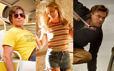 Brad Pitt, Margot Robbie aj Leonardo DiCaprio hviezdia na obrázkoch novinky od Quentina Tarantina