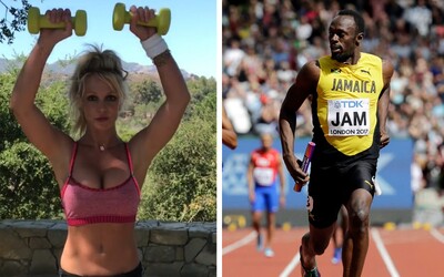 Britney Spears tvrdila, že zaběhla 100 metrů za méně než 6 sekund, tedy rychleji než světový rekordman Usain Bolt. Prý to byl žert