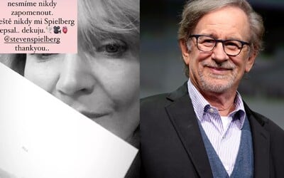 Českej herečke Ani Geislerovej napísal svetoznámy americký režisér Steven Spielberg. List ju rozplakal